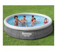 Bestway Ensemble de piscine ronde 366x76 cm piscine hors sol piscine de jardin