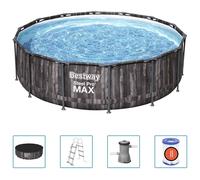 Bestway Ensemble de Piscine Ronde Steel Pro MAX 427x107 cm Hors Sol Jardin