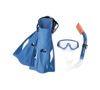 Bestway Ensemble Masque Meridan Snorkel + Tuba + Palmes 43/46 - 2 Couleurs Assorties