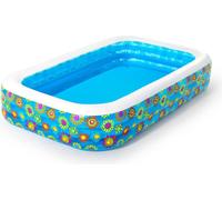 Bestway® Family Pool Happy Flora 305 x 183 x 56 cm, rectangulaire