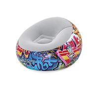 Bestway Fauteuil gonflable, Coloré, 112 x 112 x 66 cm