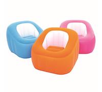 Bestway - Fauteuil Pouf Gonflable Cube Comfi, 74 x 74 x 64 cm