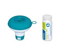 Bestway Flowclear™ Kit de démarrage avec flotteur doseur - Diamètre : 12,5 cm - Eau de piscine propre et cristalline