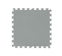 Bestway Flowclear Lot de 18 dalles de protection de sol de piscine Flowclear XL - 50 x 50 cm - Gris - Idéal pour protéger le sol de la piscine et la pelouse