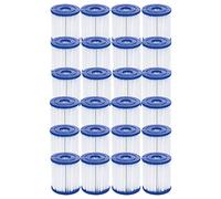 Bestway Flowclear Lot de 24 Cartouches filtrantes Taille I 8 x 9 cm