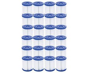 Bestway Flowclear Lot de 24 Cartouches filtrantes Taille I 8 x 9 cm