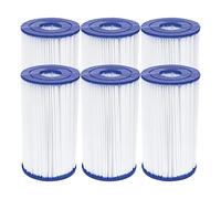 Bestway Flowclear Lot de 6 Cartouches filtrantes Taille IV 14,2 x 25,4 cm
