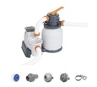 Bestway Filtre à sable Flowclear Débit 5 m³/h 230 W Vanne 6 positions Gris