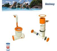 Bestway Flowclear™ Skimatic™ Combinaison d'un skimmer suspendu et d'une pompe de filtration 3.974 l/h, 220-240V~/50Hz, transformateur 12V Kl.3, 73W,