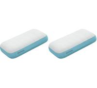 Bestway Grand Oreiller Gonflable AlpineLite - 49,5 cm x 28 cm x 12 cm - Gris/Bleu (Lot de 2)