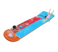 Toboggan Aquatique - BESTWAY - H2OGO! TSUNAMI SPLASH - 4,88m - Multicolore - Double Voie