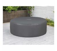 Bestway Housse Gris PVC et POM Couverture de piscine Accessoire extérieur spa vi
