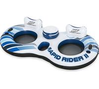 Bestway® Hydro-Force™ Anneau de natation pour 2 personnes avec dossier Rapid Rider II 251 x 132 cm