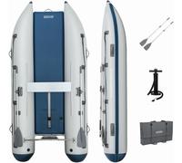 Bestway - Kit Bateau Gonflable de Sport 5 Personnes Beacon Elite - 335 cm x 160 cm x 47 cm - Gris