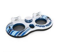 Bestway Hydro-Force Bouée 2 personnes Rapid Rider II avec dossier - 251 x 132 cm