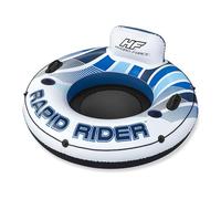 Bestway Hydro Force Rapid Rider 43116E Flotteur gonflable pour piscine River Lake avec dossier intégré et corde d'appui enveloppante, bleu et blanc