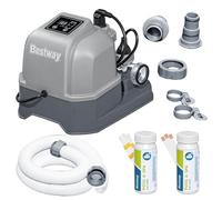 Bestway Hydrogenic Électrolyseur d’Eau salée 6 g/h - 34 cm x 27 cm x 26 cm - Gris