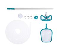 Bestway® Kit de base d'entretien de piscine AquaClean™ avec aspirateur de piscine à pompe & épuisette pour piscines jusqu'à 610 cm
