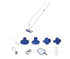 Bestway Kit d'entretien pour Nettoyage des Fonds avec Panier, Perche et Skimer