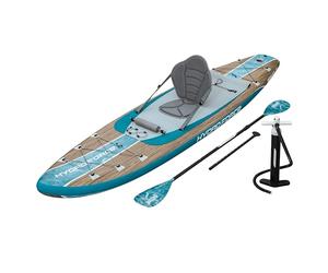 Bestway - Kit Paddle Sup Gonflable 2-en-1 Freesoul Elite avec kit de Conversion Kayak - 335 cm x 84 cm x 15 cm - Bleu/Marron