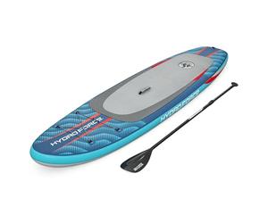 Bestway - Kit Paddle Sup Gonflable Oceana CompactAir avec Pompe intégrée - 305 cm x 84 cm x 15 cm - Bleu/Gris