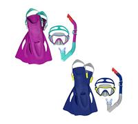 Bestway Kit Palmes, Masque et Tuba Crusader pour les Jeunes de 7 Ans et plus