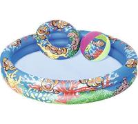 Bestway kit pataugeoire "Clownfish", 122x20 cm - rond - 137 l ; 51124