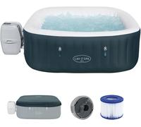 Spa gonflable BESTWAY - Lay-Z-Spa Ibiza - 140 airjets - 180 x 180 x 66 cm - 4 à 6 places - Carré (avec couverture, cartouche)