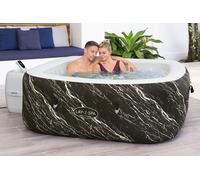 Bestway® LAY-Z-SPA® Spa à LED Hollywood AirJet™ pour 6 personnes 180 x 180 x 66 cm, aspect marbre (Marquinia)