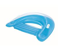 Bestway Lazy Lounge Sit 'N EAS Siège de Natation Assorti, 43118-19, Bleu, 152 x 99 cm, 124 x 95 x 30 cm