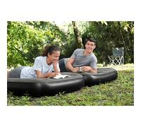 Bestway Lit gonflable 3-en-1 Noir et gris 188x99x25 cm matelas à air