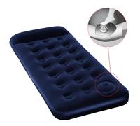 Bestway Lit Gonflable Floqué Avec Pompe À Pied Intégrée 185x76x28 Cm