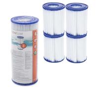 Bestway Lot de 4 Cartouches de Filtration pour Pompes de Piscine Intex Taille 2