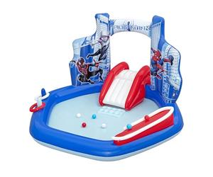 Bestway Marvel Aire de jeux aquatiques gonflable Spider-Man pour enfants 2,11 m x 2,06 m x 1,27 m