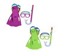 Bestway Masque Tuba et Palmes de Snorkeling Explora Essential pour les Jeunes de 7 Ans et plus