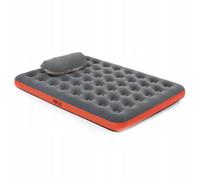 Bestway Matelas à Air - Roll & Relax - Matelas Gonflable - 2 personnes - 203 x 152cm - Rouge/Noir - Camping