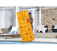 Bestway® Matelas flottant de piscine Couleurs d’été™ Orange avec oreiller