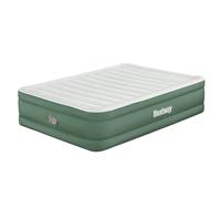 Bestway Matelas Gonflable 2 Places Queen ToughLite TPU avec Pompe électrique intégrée - 203 cm x 152 cm x 46 cm - Gris/Vert