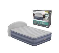 Bestway Matelas gonflable avec tête de lit 2 places Tritech LoungeLux avec pompe électrique intégrée 2,29 m x 1,52 m x 84 cm