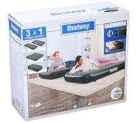 Bestway Matelas Gonflable Connect - 3-in-1 - Noir - 188 x 99 cm - PVC/Polyester
