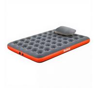Bestway Matelas gonflable double Roll & Relax avec pompe Pillow intégrée 203 x 152 x 22 cm