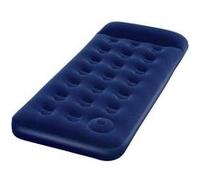 BESTWAY - MATELAS GONFLABLE FLOQUÉ 1 PLACE - POMPE À PIED INTÉGRÉ 67223 G