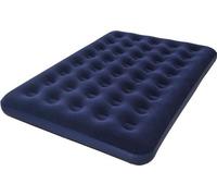 BESTWAY Matelas gonflable floqué Horizon Double + Pompe électrique Sidewinder + Sac  2 places  Bleu