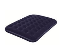 Bestway Matelas Gonflable Floqué Horizon Double + Pompe Électrique Sidewinder + Sac ? 2 Places ? Bleu Bleu