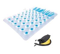 Bestway Matelas Gonflable lit de Plage 193 x 142 cm (Multicolore + Pompe à Pied)