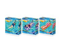 Bestway Matelas Gonflable Verres avec Oreiller Couleur Assortie 188x71 cm Pla