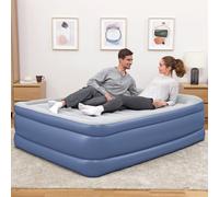 Bestway Matelas Pneumatique Tritech 2 Places 203x152x61cm Bleu Et Gris