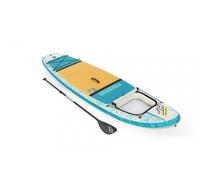 BESTWAY Paddle gonflable Panorama Hydro-force™, 340 x 89 x 15 cm, 150 kg max, fenêtre transparent, pompe, leash