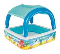 Bestway Piscine avec auvent 140 x 140 x 114 cm Bleu 52192 Bleu G
