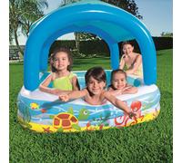 Bestway Piscine de jeu avec auvent bleu 140x140x114 cm 52192, piscine ludique avec auvent 3202424